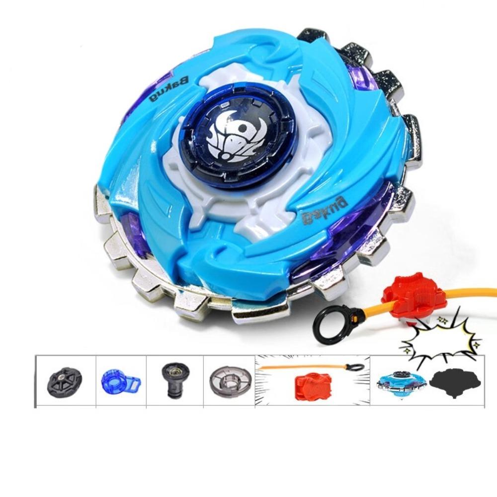 Con lanzador giroscopio juguetes de doble capa peonza juguetes al aire libre juguete giroscópico de metal niños niñas