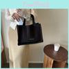 Chic Black And White Canvas Tote Bag For Women Perfect For Everyday Style And Classes