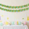 2M Spring Easter Garlands Stripe Glitter DIY Wreath Decoration Hanging Ornament  Easter Party