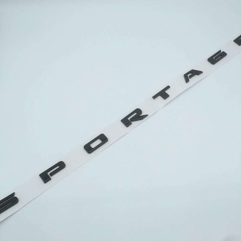 1pcs ABS SPORTAGE car letters front hood Emblem Rear tail trunk badge sticker Decal styling auto Accessories