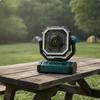 Adjustable Rechargeable Camping Fan Power Bank with Light for