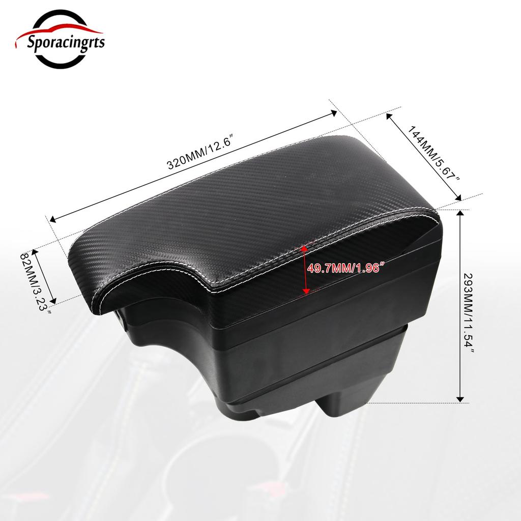 Sporacingrts Console Box for Toyota New YARIS Armrest Storage Armrest Armrest Fatigue Black This armrest console box for Toyota New Yaris features