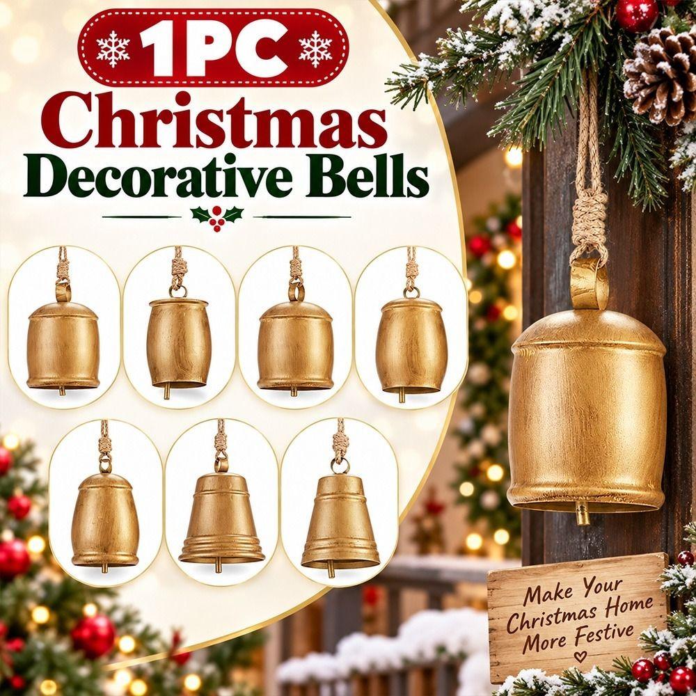 Hanging Rope Christmas Decorative Bells DIY Christmas Ornament Christmas Decor