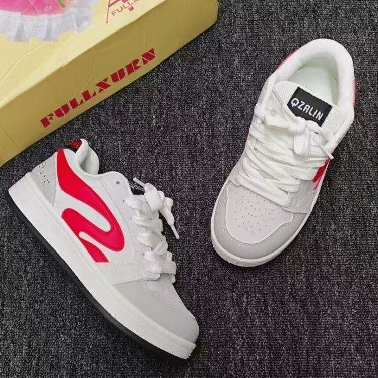 Summer new bread shoes original niche lightning low-top board shoes women's retro casual white shoes