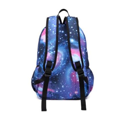 School Bag Casual Backpack Three-piece Set Canvas Men's and Women's Star Backpack Fashion