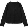 JNBY 2025 Spring Loose Fit Round Neck Cardigan Sweater