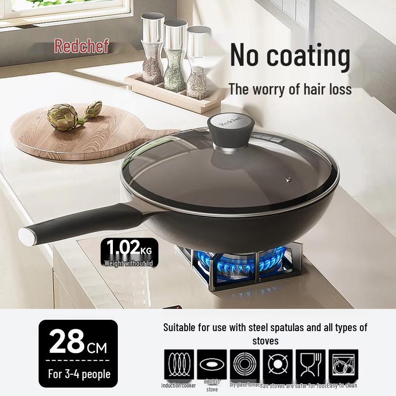 Hong Chu Titanium Ceramic Non-stick Wok