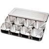 Japanese Stainless Steel Seasoning Box Set - Includes Condiment Jars with Lids