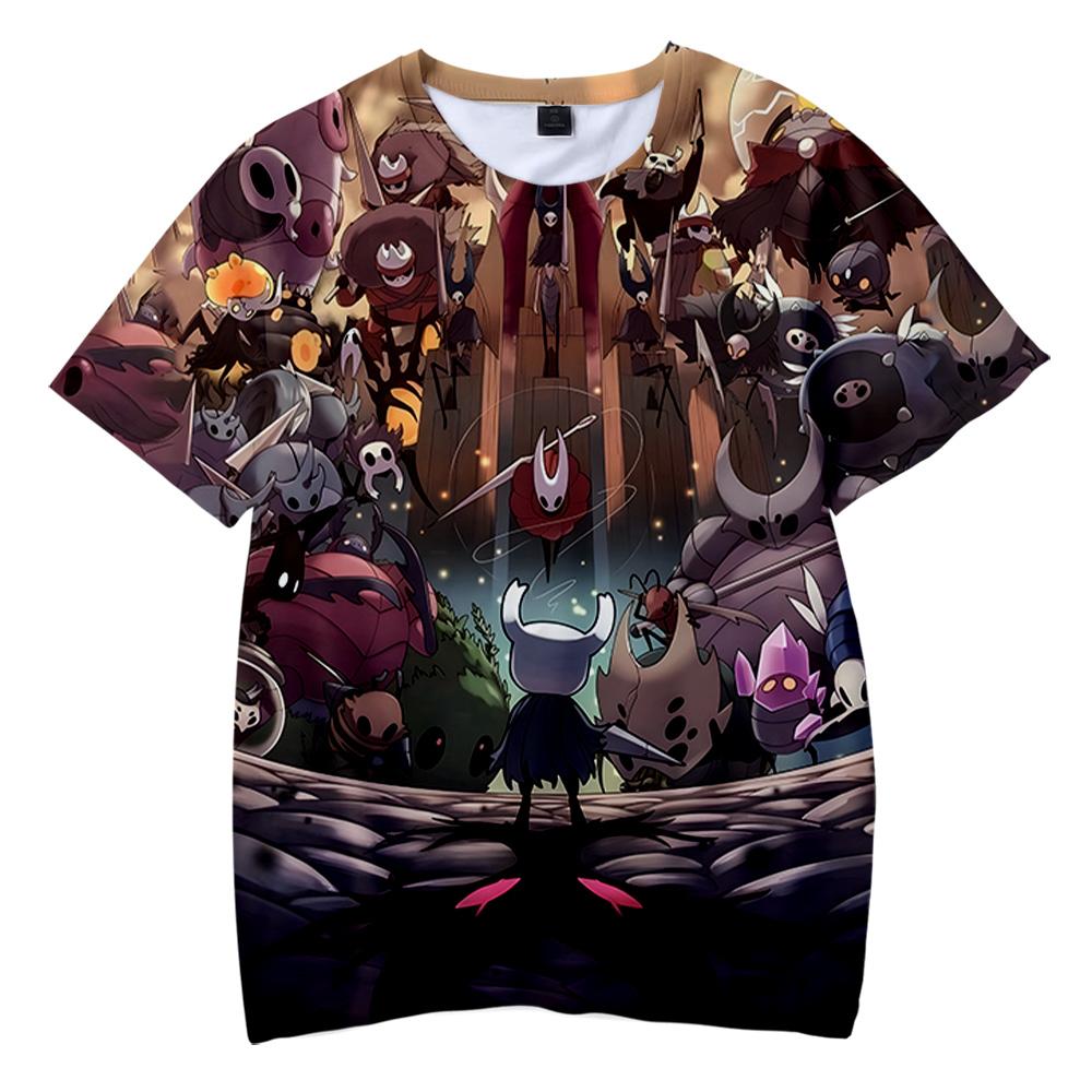 Fashion Hollow Knight Silksong Cartoon T Shirts for Women Men Summer Clothing Fitness O Neck Man Hollow Knight T-shirt Oversized Men T-shirts Tops