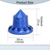 Pigeon Feeder Food Dispenser Easy To Clean Removable Lid Large Capacity Automatic Feeding Bucket for Cockatiel Quail Parrot