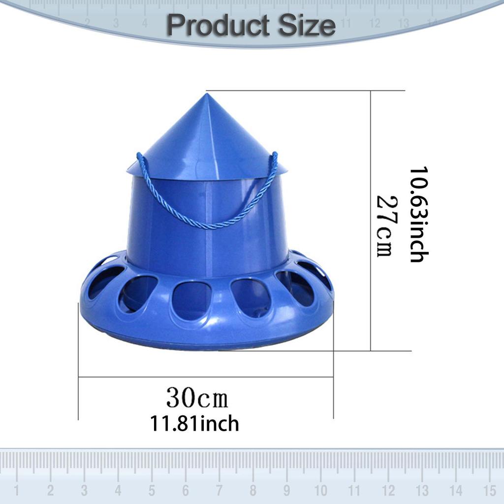 Pigeon Feeder Food Dispenser Easy To Clean Removable Lid Large Capacity Automatic Feeding Bucket for Cockatiel Quail Parrot