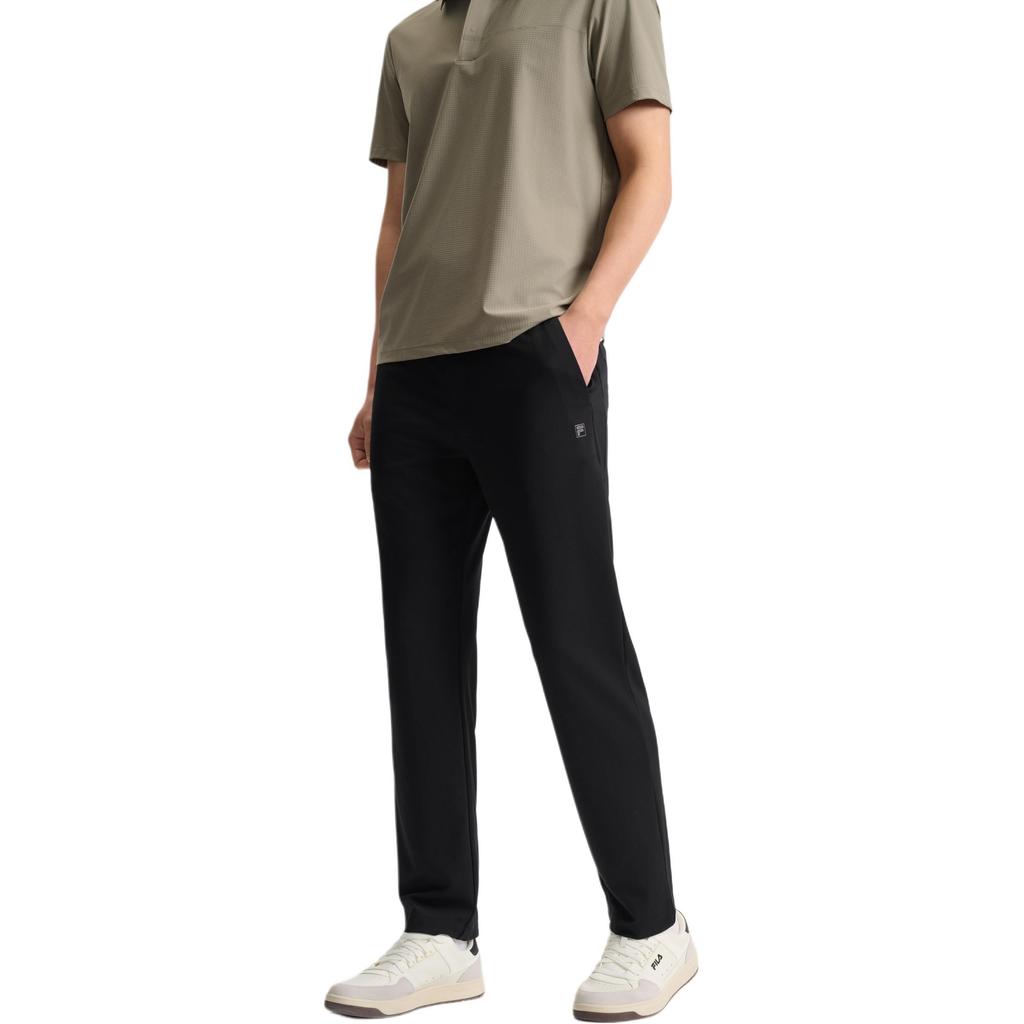 Fila White Fashion Simple Versatile Comfortable Straight Casual Pants Men Bottoms Black F11M523601F-BK