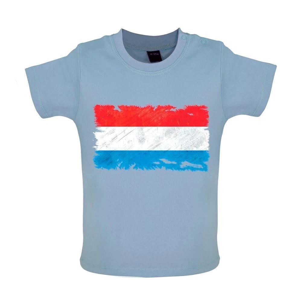 

Luxembourg Grunge Flag Style - Kids Baby Kids Boys Girls Unisex T-Shirt / Bodysuit - Country Love Live 130
