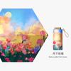 New UV Protection Sun Umbrella Flat 60% Portable Small Sunscreen Parasol Oil Painting Female Folding Umbrella Dual Purpose