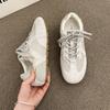 Retro Niche Lace-up Casual Shoes for Women's 2025 New Spring and Autumn Popular Super Fire Shoes Soft Leather Forrest Gump Sports Shoes