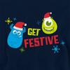 Monsters Inc Childrens/Kids Get Festive For Christmas Mike & Sulley Hoodie