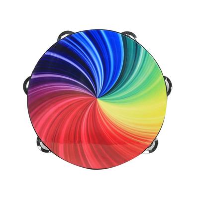 Bębenek 8 cali Bębenek Ręczny Instrument Muzyczny Bębny Muzyczne do Tańca Chrześcijańskiego Instrument Perkusyjny Orffa Tamburyn