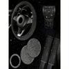 7pcs/Set Faux Crystal Car Steering Wheel Cover, Gear Shift Knob, Seat Belt Pad, Cup Holder Coaster, Start Button Decorative Ring