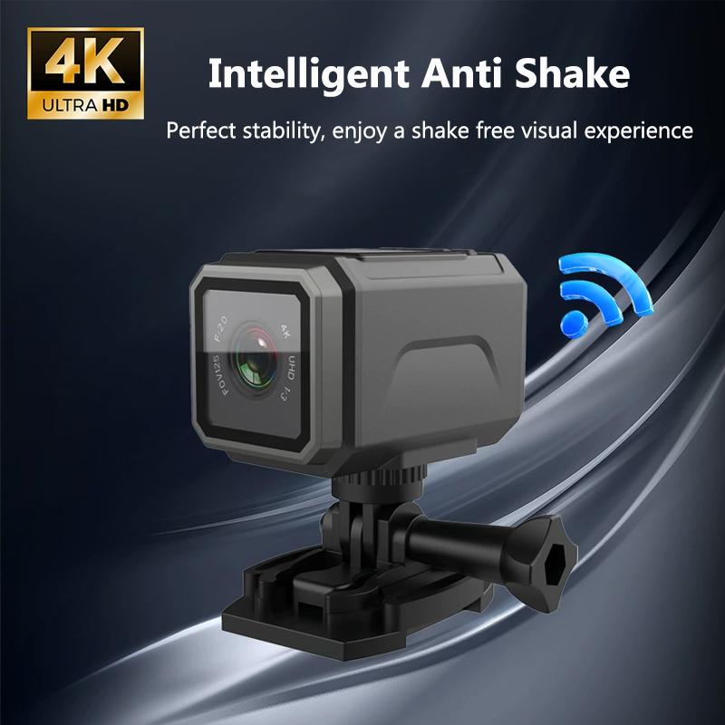 4K Ultra HD Sports Camera With WiFi Hotspot Function Wide Angle Anti Shake Waterproof Outdoor Bicycle Motorcycle Recorder Camera