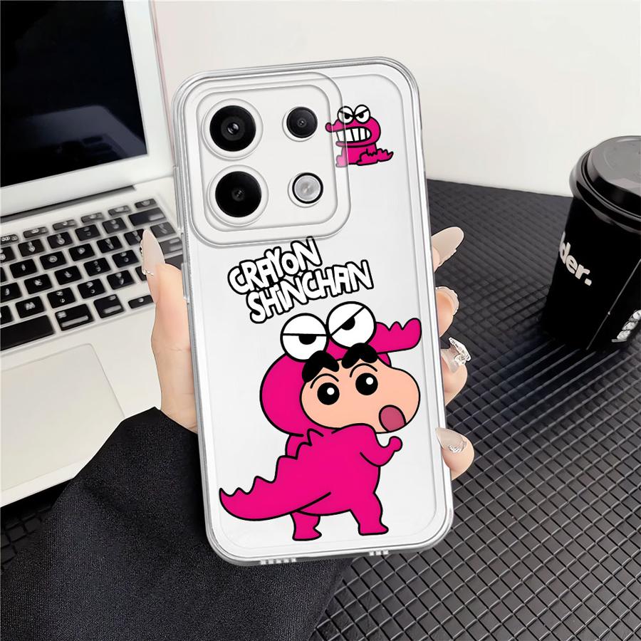 

Милый Чехол-Кейс из Мягкого Силикона с Крейоном Син-Чан для Xiaomi Redmi Note 14 Pro Plus A4 14C Note 13 12 10S 13C 11 12S 9 10 11S Redmi Note 13 4G
