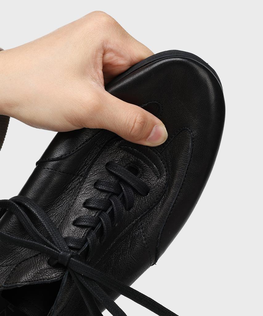 Firenze Atelier [Vibram] Full Vegetable Casual Sneakers 2800 [Sheep Black]