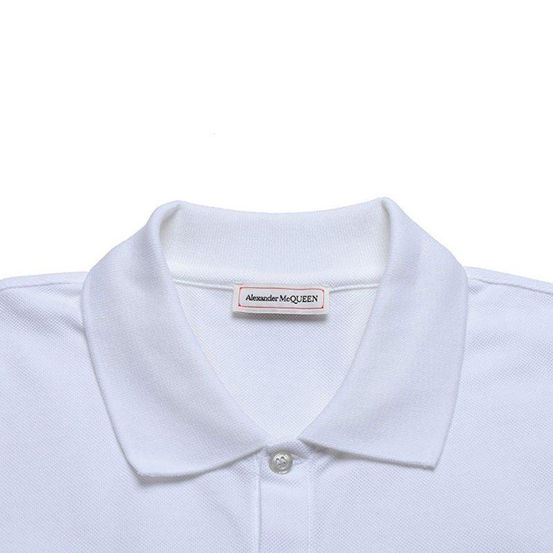 Alexander Mcqueen SS21 Polo Shirt Men's White 650418-QQX33-9000