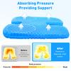 TITIROBA Gel Zero Honeycomb Flott for Respekt for Eldre Arbeid Hjemmefra Trekk 22FC018 Pute, Ergonomisk, Tyngdekraft, Struktur, Ikke-Klam, Dag,