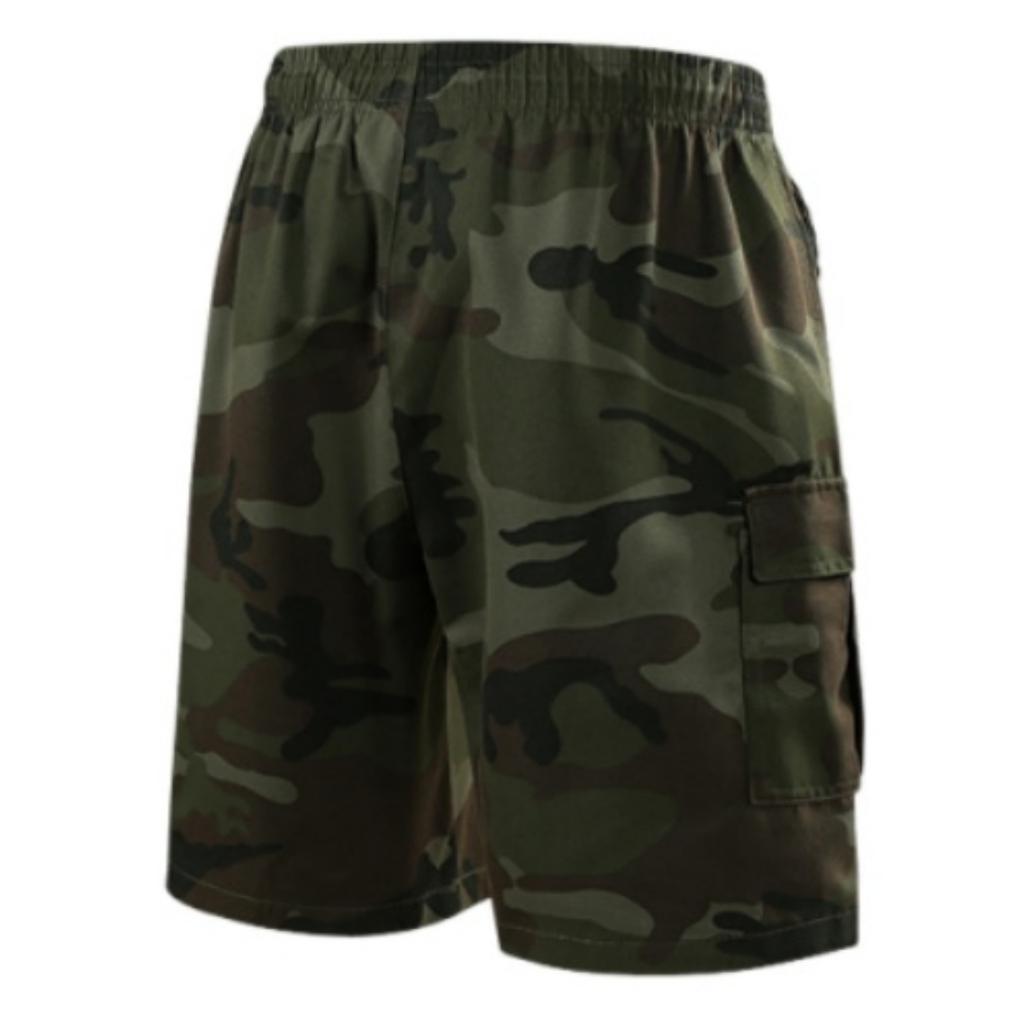 Herren Quick-Dry Camouflage Cargo-Shorts, Sportlich Lässig Fitness Laufen -Zoll Hosen