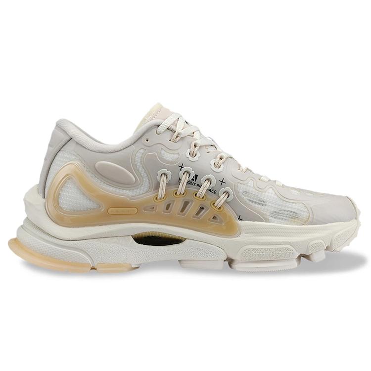 Li Ning Textile, Synthetic Leather Fashion Cushioning Slip Resistant Abrasion Resistant Low top Casual Shoes Women's AZGS028-3