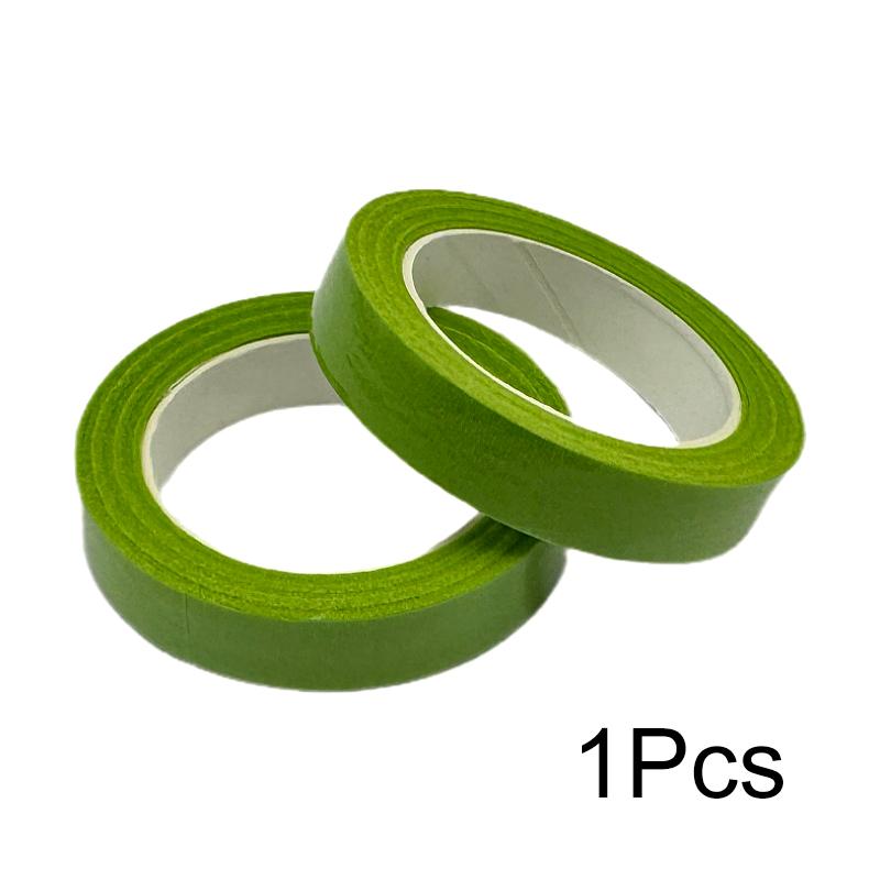

1 рулон Бумага для букетов/Клей Искусственный цветок Цветочные принадлежности Самоклеящаяся лента для флористики Цветочный стебель 27 м светло-зеленый