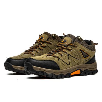 Men Winter Boots Hiking Shoes Green Men Casual Outdoor Climbing Athletic Shoes Warm with Fur Large Size