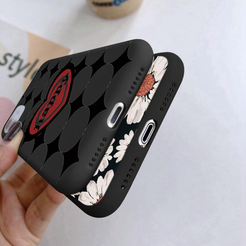 Phone Case For Redmi 13C 4G 12C A3 A2 A1 Plus Note 13 Pro For Xiaomi 14 13 Poco C65 X6 X3 Pro Love Heart Flowers Patterned Shockproof Bumper Cover