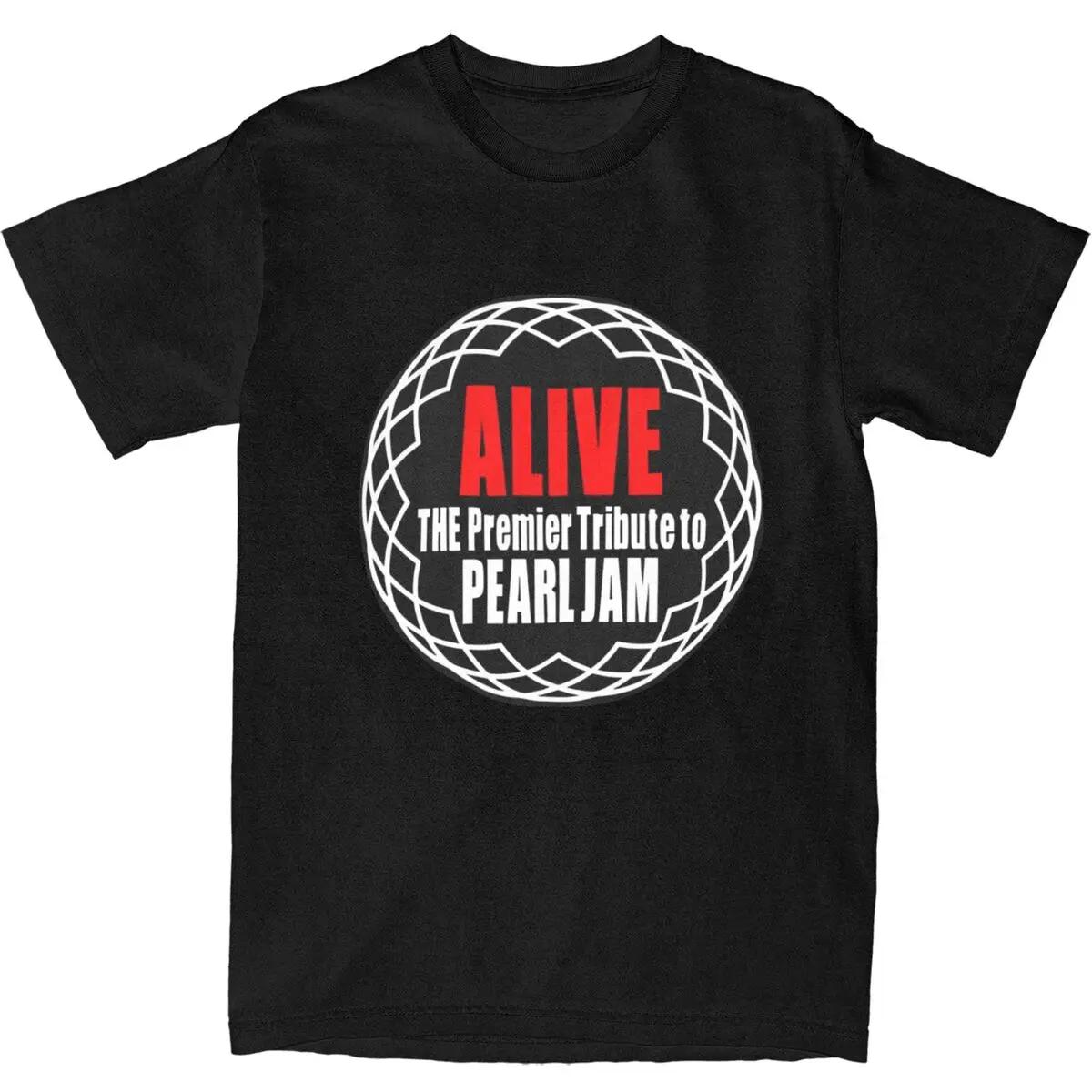 

Alive Pearls Jams T Shirt Hip Hop T Shirts Short Sleeve Y2K Funny Tops Summer Cotton Crew Neck Oversized Clothing L