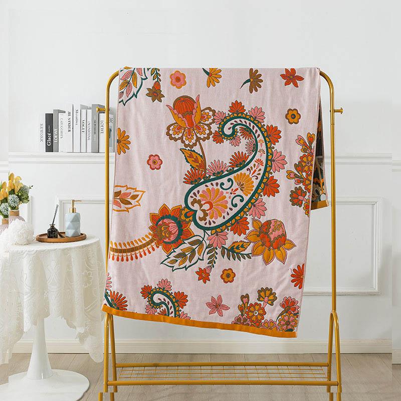 

Хлопковое банное полотенце, впитывающее, быстросохнущее, четырехслойное, большое банное полотенце для взрослых, весенне-осенние модели, мягкое, не легко выпадение волос, большое полотенце с запахом 90 * 180cm