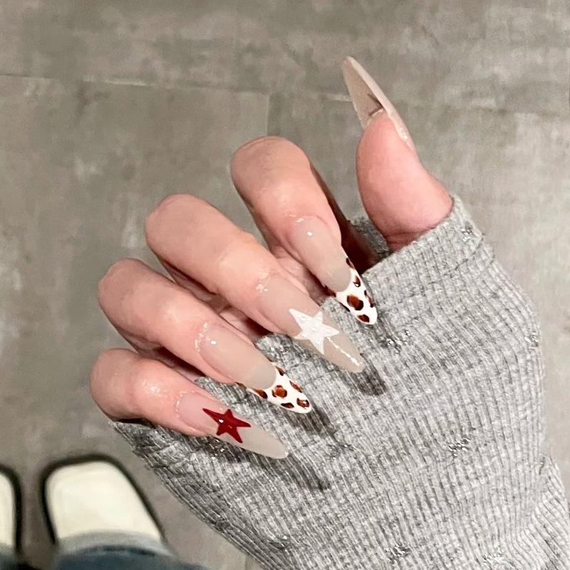 

Градиєнтні золотисті фольговані знімні наклейки для нігтів - Осінньо-зимова колекція