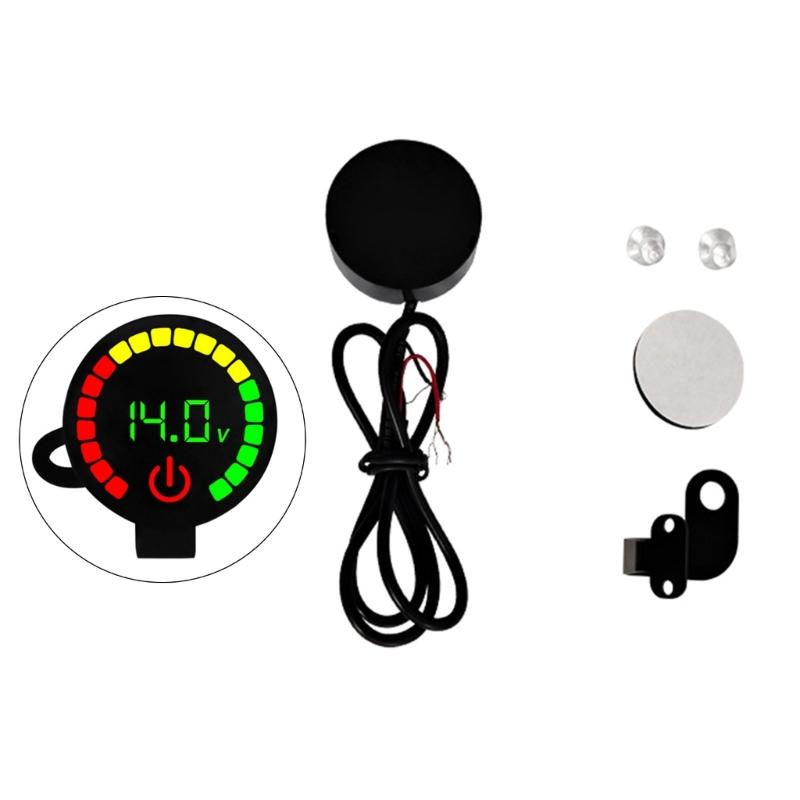 

Digital DC12V-24V Voltage -20℃ to 120℃ Temperature Monitor Car Motorcycle Battery Voltmeter Thermometer 12V 24V