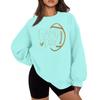Women's  Sweatshirt Fall Vintage Graphic Long Sleeve Pullover Sweatshirt