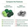 Magnetic Fidget Balls Toys, Silicone Sensory Stress Relief Toy for Adults,Teens with  Fidget Magnets & Magnetic Toy Fun Gift
