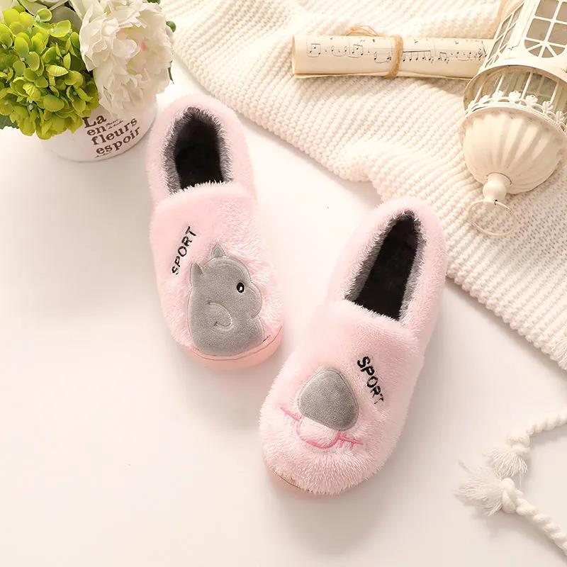 Женские зимние хлопковые тапочки с героями мультфильмов — фото 8