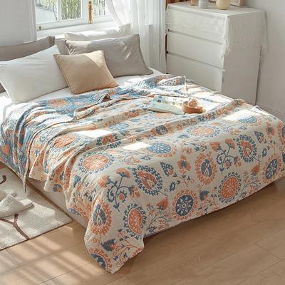 Couverture nordique en gaze de coton, serviette de canapé simple ou Double, couette d'été fraîche, couvre-lit pour Couple adulte, décor Boho, couverture de loisirs