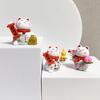 Fu Yun Cai Zhao Cat PVC Ornament: Adorable Micro Landscape & Car Décor Toy