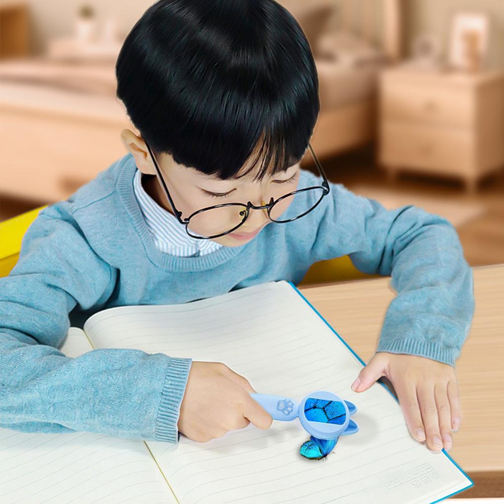 Children’s handheld electronic magnifying glass digital microscope IPS color screen science experiment toys science education