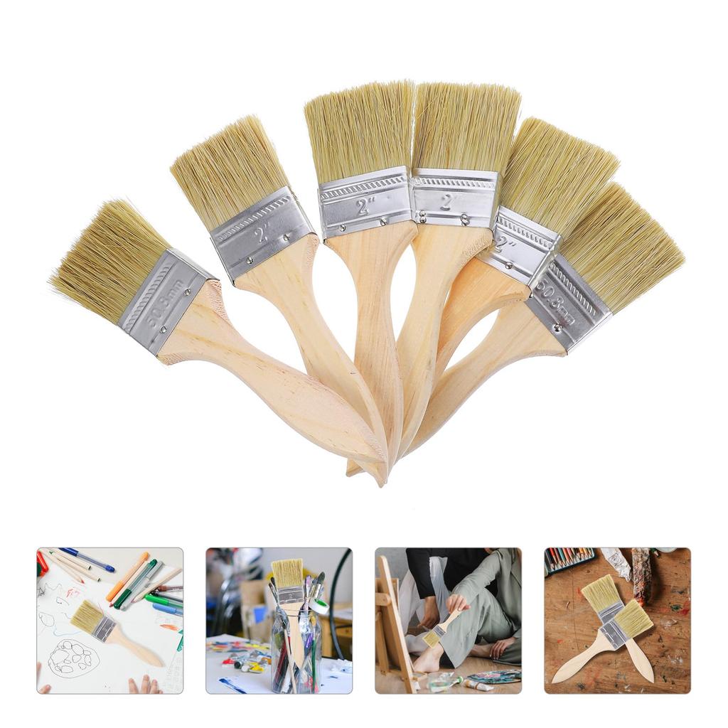 NUOLUX Paint Thin Handle Set for Furniture and Woodwork Lustre for and DIY Brushes Iron Brushes, Design, 23-Piece Painting, Compatible, Water-Based