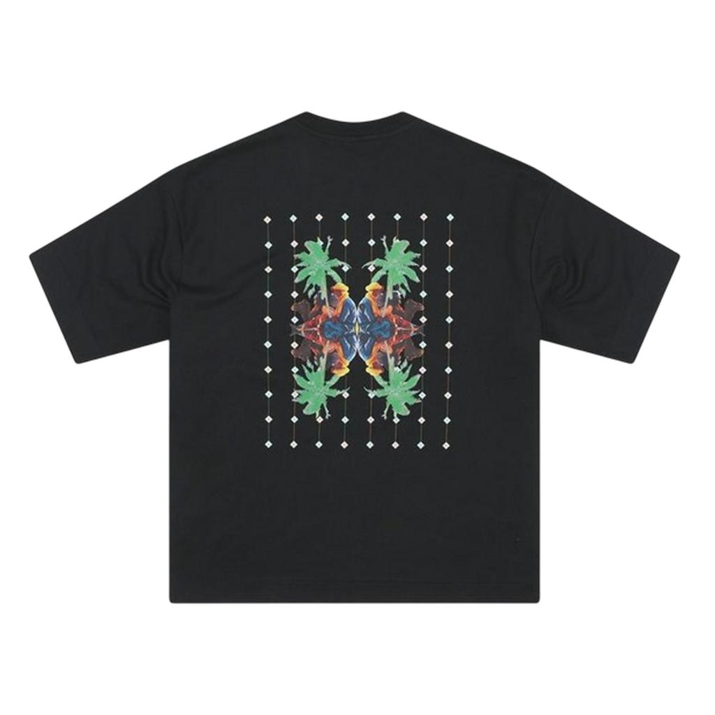 London Unisex Adult Palm Print Relaxed Fit T-Shirt