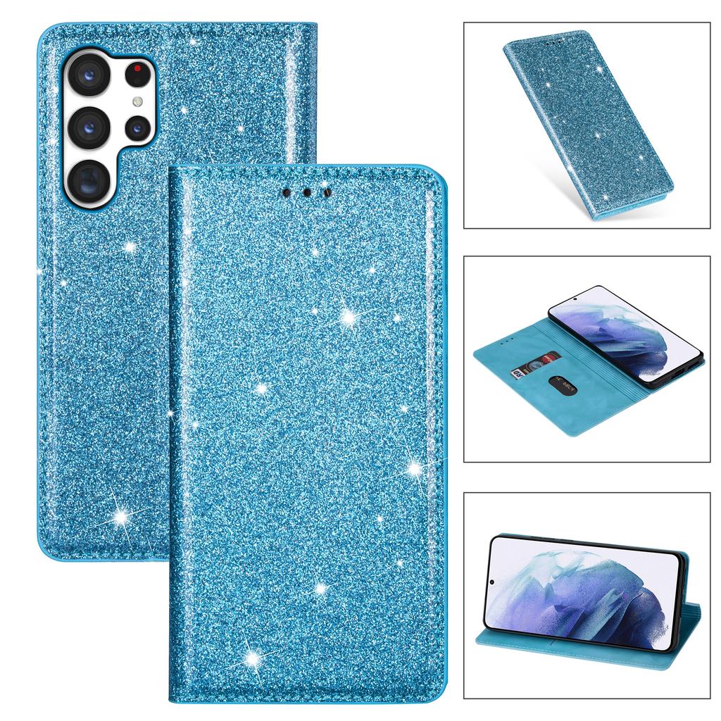 Süße Glitzernde Geldbörse Kartenfächer Handyhülle Für Samsung S26 Ultra S25 Plus S24 S23 A36 A56 Flip Starke Magnetische Buchhülle