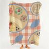 Design C Cartoon P Pattern F Food Throw Flannel Throw Blanket Suitable for Sofa Living Room Bedroom