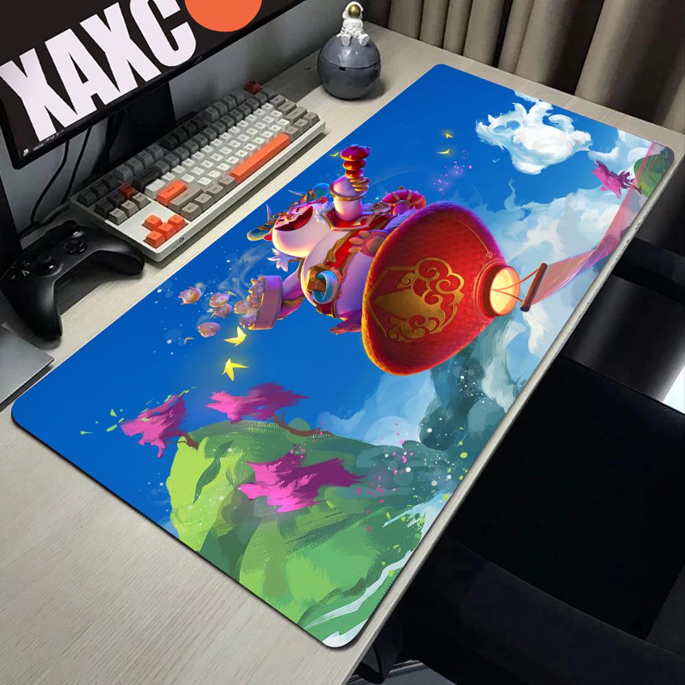 Teamfight Tactics Mouse Ped Anime Pc Gamer Kawaii Pad Rubber Keyboard Large Xxl Carpet Mause Gaming Mat Mats Desk Accessories
