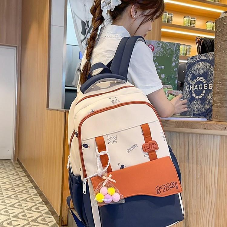 Schoolbag Japanese New Large-capacity High-value Cute Lightweight Versatile Schoolbag Primary School Students Junior High School Students Backpack