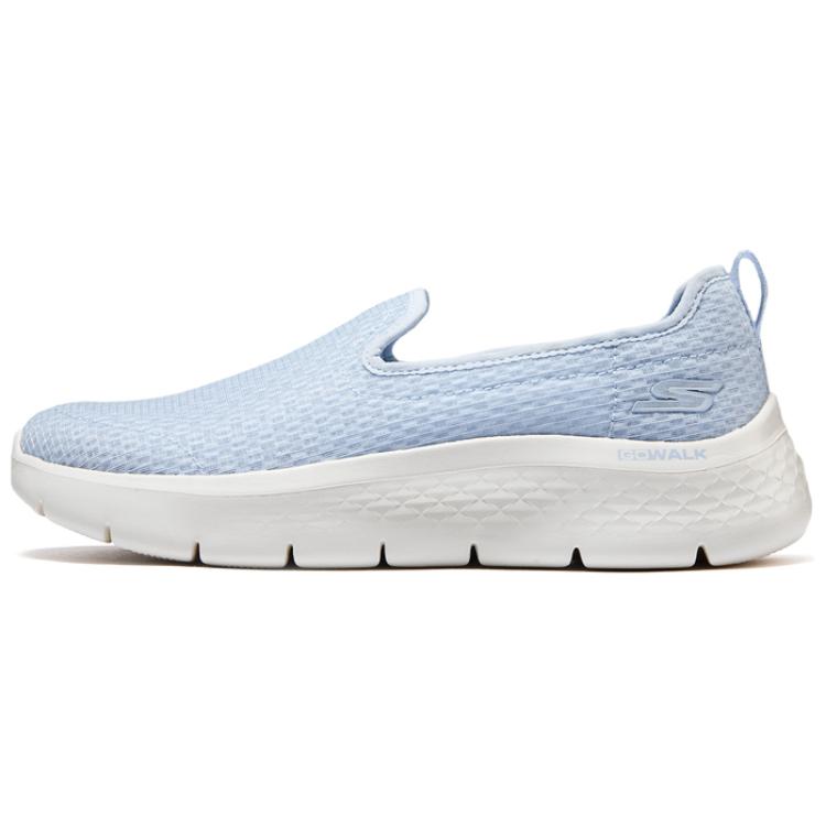 Skechers Go Walk Flex Women Blue Low Top Casual Shoes Mesh Cushion Rebound Breathable Wear Resistant 124847-LTBL 37