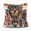 Bedroom Living Room Cartoon Animal Print Cushion Cover Cat Dog Cushion Cover Car Sofa Home Decor Pillowcase